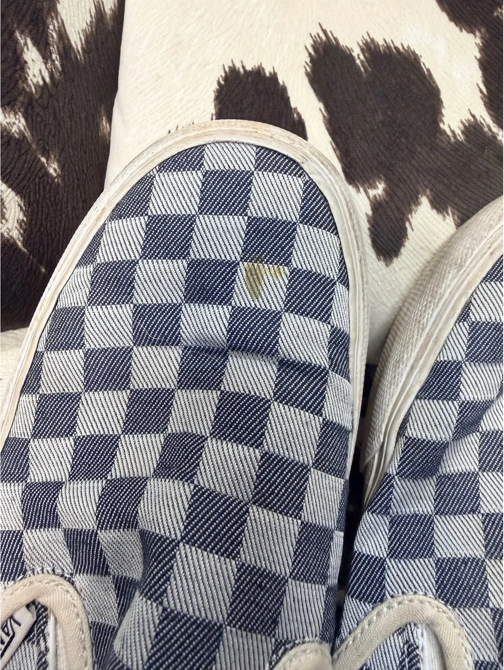 Vans Classic Slip-On Checkerboard Shoes Size 6.5 men / 8 women